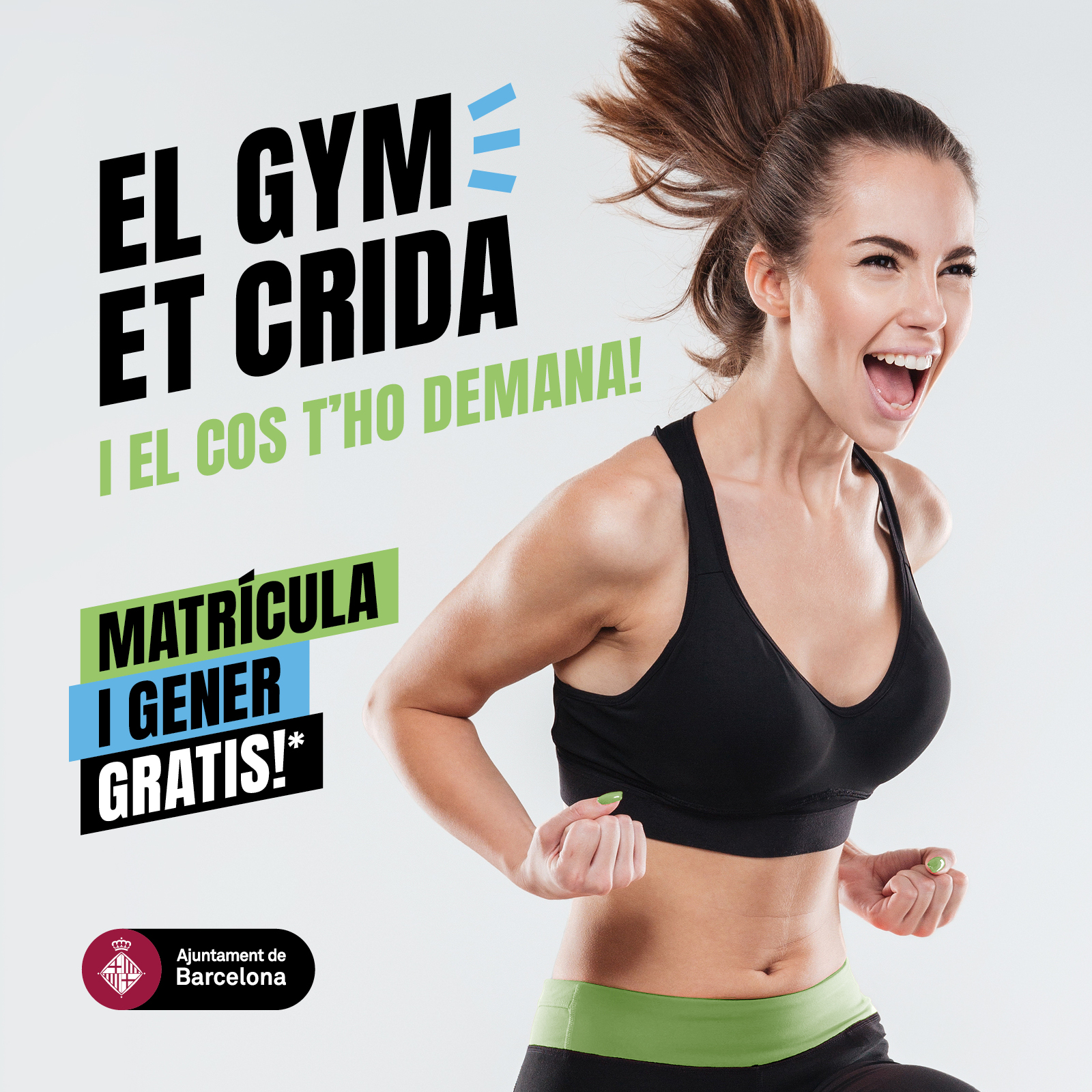 BCN22_CAMPANYA_GENER_22_POST XARXES 1200 X 1200 PX_CAT el gym et crida